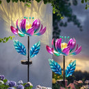 Outdoor Garden Decor Solar Spinners Lights - Metal Wind Spinner Solar Lights for Yard, Patio, Garden Lawn Oranments by GreenHaven Gardens