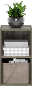 Furinno Luder Bookcase / Book / Storage, 2-Tier Cube, French Oak by TinyTreasures Baby Boutique