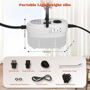 Moongiantgo Handheld Steam Cleaner, 2500W High Pressure Steamer for Cleaning, Portable Pressurized Cleaning Machine for Home Kitchen Car Detailing Grout Tile Bathroom with 1200ml Water Tank (White) by TinyTreasures Baby Boutique