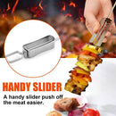 BBQ Skewers, Premium 304 Stainless Steel BBQ Skewers,15 Inch Heavy Duty Metal Kabob Sticks for Grilling, Reusable & Dishwasher Safe (Single fork8) by GreenHaven Gardens