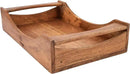 Wooden Serving Tray with Handles – Large 16"x10"x3.5" Mango Wood Decorative Rectangular Platter for Breakfast, Lunch, Dinner, Coffee & Tea – Ideal for Table, Lap, Couch, BBQ & Party Use by CozyNest Decor