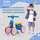 6V Electric Baby Balance Bike with Bubble Machine,4 in 1 Toddler Balance Bike w/Remote for 1 Year Old Boys Girls Kids Bubble Bike Ride on Toys w/Powered Motor,Music,LED Lights (Blue&Red) by TinyTreasures Baby Boutique