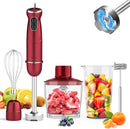Immersion Blender 5 in 1 Hand Blender, Abuler 1000W Hand Mixer Stick,12 Speed Handheld Blender 304 Stainless Steel with 600ml Mixing Beaker, 500ml Chopper, Whisk and Milk Frother for Soup, Baby Food by TinyTreasures Baby Boutique