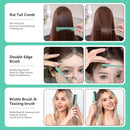 Curl Defining Brush, Curly Hair Brush, Slick Back Hair Brush, For Combing and Shaping Curls in All Hairstyles to Reduce Pulling (Green) by TinyTreasures Baby Boutique