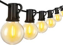 Cccinny Outdoor String Lights 25 FT G40 Globe String Lights with 13 Edison Plastic Bulbs(1 Spare), Waterproof Shatterproof Connectable Hanging Lights for Backyard Porch Balcony Party Xmas Decor