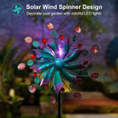 Solar Wind Spinners for Yard and Garden-60.6 Inch 360° Metal Wind Sculptures Outdoor Clearance Kinetic Windmills with Multi Color Led Glass Ball by GreenHaven Gardens
