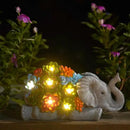 Nacome Elephant Statues with Succulent for Garden Decor: Solar Outdoor Clearance Outside Yard Art Porch Patio Balcony Front Lawn Ornaments –Birthday Gifts for Mom Grandma Women by GreenHaven Gardens