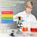 Little World Microscope for Kids, 100x 400x and 1200x Science Kits for Kids Age 5-7 Age 8-12, Microscope Beginner Kit with LED, Learning Resources Toys, Science Experiment STEM Kits, Green by TinyTreasures Baby Boutique