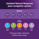 Philips Avent Natural Baby Bottles with Natural Response Nipples (Medium Flow, Flow 3), 9oz, Teal, 4-Pack, SCY903/44 by TinyTreasures Baby Boutique