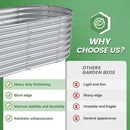 Land Guard 6×3×2ft Galvanized Raised Garden Bed Kit, Galvanized Planter Raised Garden Boxes Outdoor, Oval Large Metal Raised Garden Beds for Vegetables… by GreenHaven Gardens