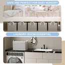 Closet Storage Bins, Fabric Closet Organizers and Storage Basket for Shelves, Collapsible Shelf Baskets for Organizing Shelves, Bedroom Clothes Basket, Gray, 3 Pack by CozyNest Decor