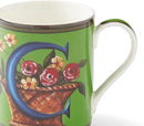 Spode Kit Kemp 12oz Mug, C Initial - Fine China Coffee Cup with Floral Alphabet Design, Custom Letter Mug for Unique Gift Giving - Personalized Kitchen Drinkware, Dishwasher Safe & Stylish by CozyNest Decor