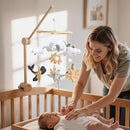 HI BABY MONMENT Crib Mobile Arm - Baby Mobile Hanger with 360° Vertical Adjustment, Stabilizing Attachment for Added Safety, Mobile Arm for Crib, Sturdy & Secure Design for Nursery Mobile by TinyTreasures Baby Boutique