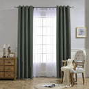 NICETOWN Room Darkening Curtains for Nursery, Grommet Thermal Insulated Light Blocking Window Treatments Sound Reducing for Bedroom, W37 x L72, 2 Panels, Dark Mallard by TinyTreasures Baby Boutique