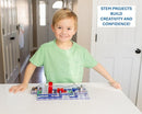 Snap Circuits Jr. SC-100 Electronics Exploration Kit, Over 100 Projects, Full Color Project Manual, 28 Parts, STEM Educational Toy for Kids 8 + by TinyTreasures Baby Boutique