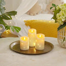 Homemory Flameless Candles with String Lights, 3 Pack Embedded Fairy String Lights LED Candles, Electric Flickering Candles with Remote Control and Timer, Real Wax, Ivory White by CozyNest Decor