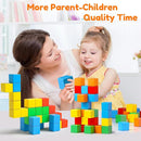 Magnetic Blocks,1.42 inch 32pcs Large Magnetic Building Block for Toddlers 3 4 5 6 7 8 Year Old Boys Girls Color Magnet Cubes Learning Toys for Kids 1-3 Sensory Toys Age 4-8 Gift by TinyTreasures Baby Boutique