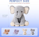 5 Pieces Elephant Stuffed Animals for Girls, 1 Mommy Elephant with 4 Babies Soft Plush Set Toys Gifts for Kids Children 3 4 5 6 7 8 9 Years, Christmas, Birthday, Children's Day by TinyTreasures Baby Boutique