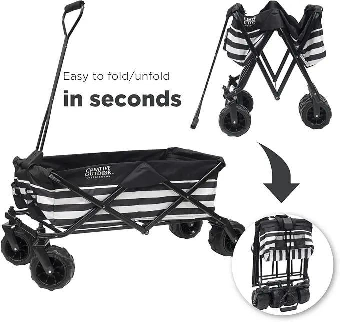 Creative Outdoor Original Folding Wagon All-Terrain Wheels, photo 4 of 9