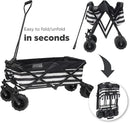 Creative Outdoor Original Folding Wagon All-Terrain Wheels by GreenHaven Gardens