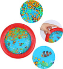 Musfunny Ocean Drum Wave Bead Drums Gentle Sea Sound Music Gift Musical Educational Sea Sound Drum Tool for Kid Child Baby (Red) by TinyTreasures Baby Boutique