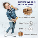 LOOIKOOS Toddler Musical Instruments for Kids Ages 5-9 Montessori Toys for Toddlers 3-5 Wooden Percussion Instruments Drum set for Kids Gifts by TinyTreasures Baby Boutique