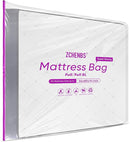 ZCHENBS® – Mattress Bags for Moving and Storage,Mattress Bag with Zippers,5 Mil Ultra-Thick Bed Bag,Waterproof,Anti-Tear,Heavy-Duty Mattress bag (Tansparent/Purple, Full/Full XL-(1 Pack)) by TinyTreasures Baby Boutique