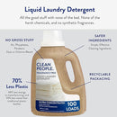 The Clean People Liquid Laundry Detergent - Recyclable Packaging, Stain Fighting - Ultra Concentrated, Laundry Soap - Fragrance Free, 50 fl oz by TinyTreasures Baby Boutique