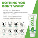 Coral Nano Silver Mint Toothpaste, Natural Fluoride Free Teeth Whitening Toothpaste, Coral Calcium Nano Silver Infused SLS Free - 4 Ounces by CozyNest Decor