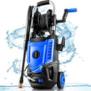 4800 PSI Pressure Cleaner- 4.0 GPM High Power Cleaner with 33FT Hose Reel, 4 Spray Tips and Soap Bottle for Car Washing, Fence Cleaning, Patio Maintenance（Upgraded） (Blue) by GreenHaven Gardens
