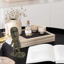 Moai Statue Decor - 6 Inch Easter Island Oranment Resin Stone Decoration for Room Accessories Antique Sculpture for Office Desktop (Surfing) by CozyNest Decor