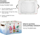 Storage Basket Gnomes Christmas Cube Storage Bins Organizer Bag Collapsible Closet Shelf Baskets with handle for Baby Cloth Pet Toy Book 14.2×10.2×8.3 IN by TinyTreasures Baby Boutique