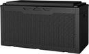 JUMMICO 100 Gallon Resin Deck Box with Cushion, Waterproof Outdoor Storage Box with Lockable Lid for Garden Tools, Patio Cushions (Black) by CozyNest Decor