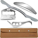 Professional Muscle Scraper Tool Set, Stainless Steel IASTM Tools with Case, 4-Piece Scraping Tool Physical Therapy Massage Set by CozyNest Decor