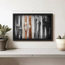 ElephantStock Ski Collection Wall Art - Horizontal Framed Canvas - 1-Piece Bathroom Wall Decor - Photography sports Canvas Print - Brown and Black Decor for Wall - 13" X 9" by CozyNest Decor