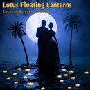 Liliful 24 Pcs Diwali Lotus Decoration Pool Floating Lights, Artificial Flowers Lotus with LED,Lily Pads Water Lantern for Indian Puja Home Decoration(3.94 Inch, 5.91 Inch,White) by GreenHaven Gardens
