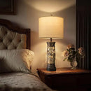 BOBOMOMO 27.25” Antique Gold Table Lamps Set of 2 – Farmhouse Bedside Lamps with Night Light & USB A+C Ports, Vintage Lamps for Bedroom, Living Room, Entryway, Nursery, Reading Nook(Bulbs Included by CozyNest Decor