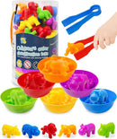 Yetonamr Counting Dinosaurs Montessori Toys for 3 4 5 Years Old Boys Girls, Toddler Preschool Learning Activities Toy for Kids Ages 3-5, 4-8, Birthday Gifts Sensory Toys by TinyTreasures Baby Boutique