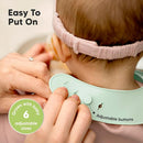 KeaBabies 2-Pack Silicone Baby Bibs for Eating - Sturdy Food-Grade Silicone Bibs for Babies Girl, Boy, Large Food Catcher, Clean & Put On Easily, Waterproof Toddler Feeding Essentials(Pastel Sky) by TinyTreasures Baby Boutique