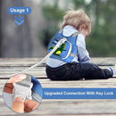 Toddler Harness Leash+ Anti Lost Wrist Link, Accmor Cute Dinosaur Kids Harness with Leash, Foldable Child Leash Baby Walking Wristband Assistant Strap Belt for Parent Boys Outdoor Activity by TinyTreasures Baby Boutique