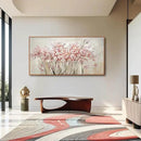 Pink Large Framed Canvas Wall Art Botanical Photo Canvas 29"x58" Artwork for Living Room Kitchen Women Room Decor for Bedroom by CozyNest Decor
