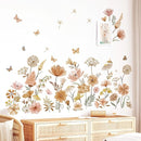 decalmile Boho Flower Wall Decals Wildflower Dandelion Grass Wall Stickers Girls Bedroom Living Room Kitchen Wall Decor by TinyTreasures Baby Boutique