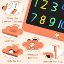 LCD Writing Tablet for Kids 12 Inch, Kids Learning Toys Drawing Pad for Girls Boys, Erasable Doodle Board for Toddlers 3 4 5 6 7 8 Year Old Travel Essentials, Christmas Birthday for Kids - Orange by TinyTreasures Baby Boutique