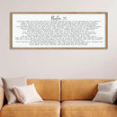 LuZhiQiang Psalm 91 Wall Decor Art 40"×15" Bible Verse Sign for Family Bedroom Christian Large Wood Framed Wall Hanging (Wood) by CozyNest Decor