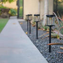 EcoGreen Outdoor Pathway Solar Light, 4pcs Pack,Garden Patio Balcony Walk Way Lights, Aluminum Leg, 5000K Daylight, Waterproof, 4.76 * 23.07in by CozyNest Decor