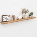 Fun Memories Wood Floating Shelves for Wall, 48 Inch Floating Shelves Wall Mounted, Rustic Elm Wood Shelf for Home Decor, Heavy-Duty Storage Shelves for Living Room, Bathroom, Kitchen, Natural Finish by CozyNest Decor