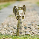 Topadorn Garden Statuary Outdoor Praying Angel Resin Figurines,Collectible Sculptures,10" H by CozyNest Decor