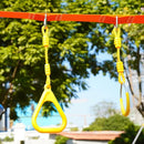 Climbing Gymnastic Rings for Kids - Strong Obstacle Course Ninja Ring Monkey Bars for Outdoor Backyard Play Sets, Swing Set by TinyTreasures Baby Boutique