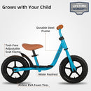 JOYSTAR 10"/12" Toddler Balance Bike for Girls & Boys, Ages 18 Months to 5 Years, Kids Push Bike with Footrest & Adjustable Seat Height, First Birthday Gifts for 2-5 Boys Girls by TinyTreasures Baby Boutique