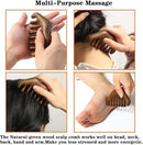 Massage Wooden Comb,Wood Wide Tooth Hair Comb, Scraping Scalp Massage,Handheld No Static Head Tool,1 Pieces. by CozyNest Decor